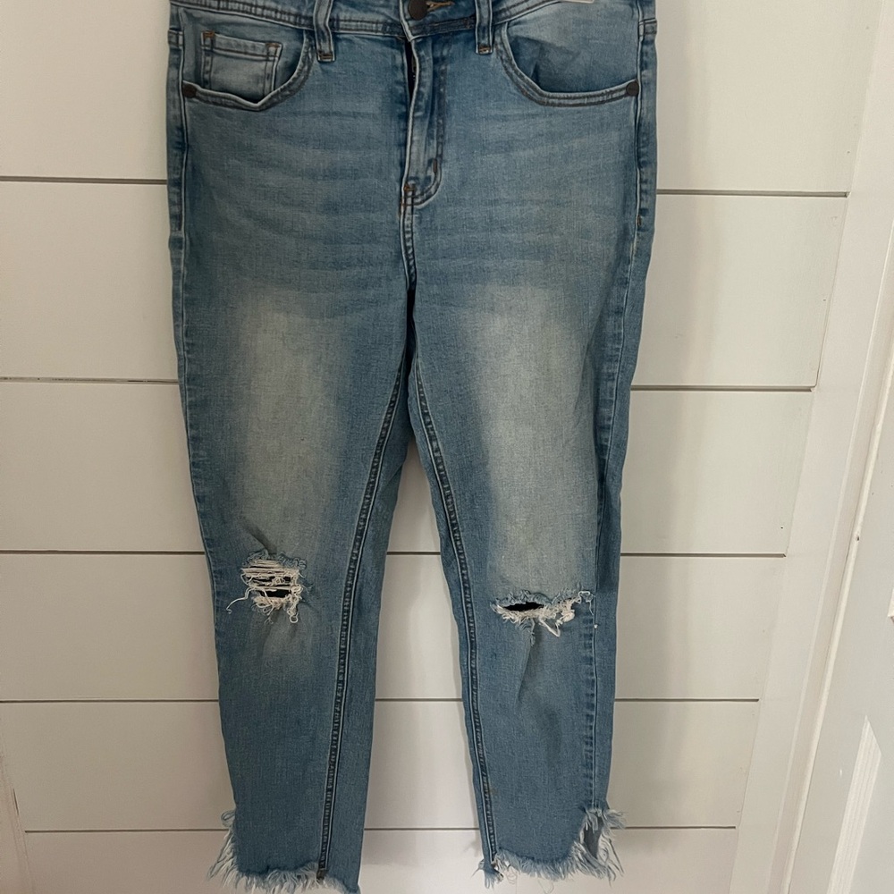 Distressed Blue Women's Jeans